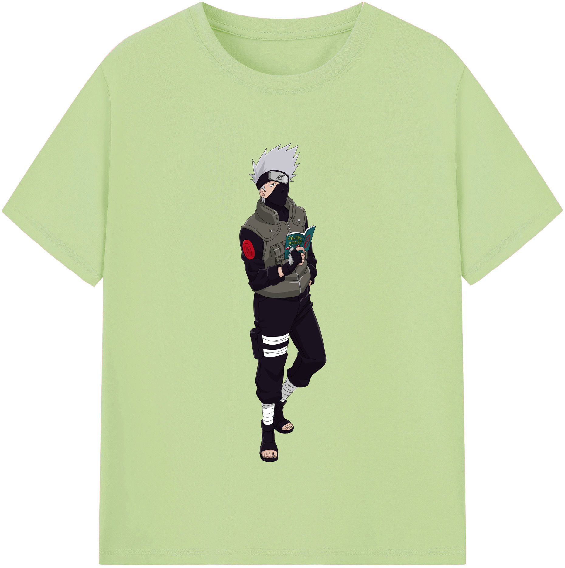 （画像用） NARUTO -ナルト- はたけ カカシ Hatake Kakashi 綿100％半袖Tシャツ（フロントプリント）